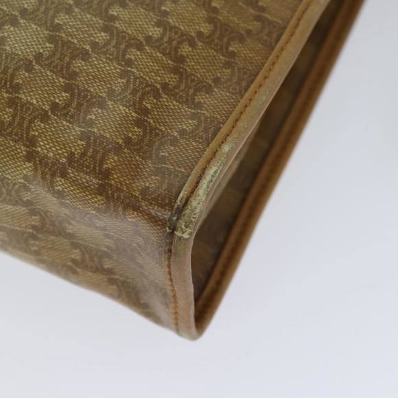 CELINE Macadam Canvas Clutch Bag Beige Auth 70658 - Picture 7 of 16